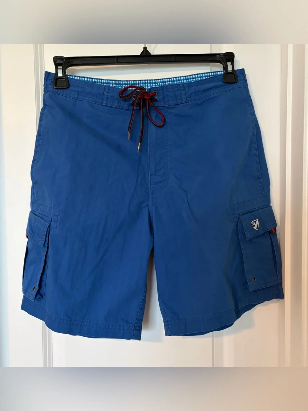 Cremieux- Men's Blue Cargo Swim Trunks Size M